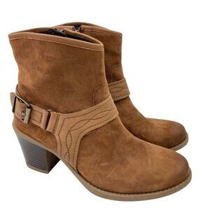 *Earth Lina Arlington Boots Womens 8.5 Brown Leather Western Cowgirlcore Festiva